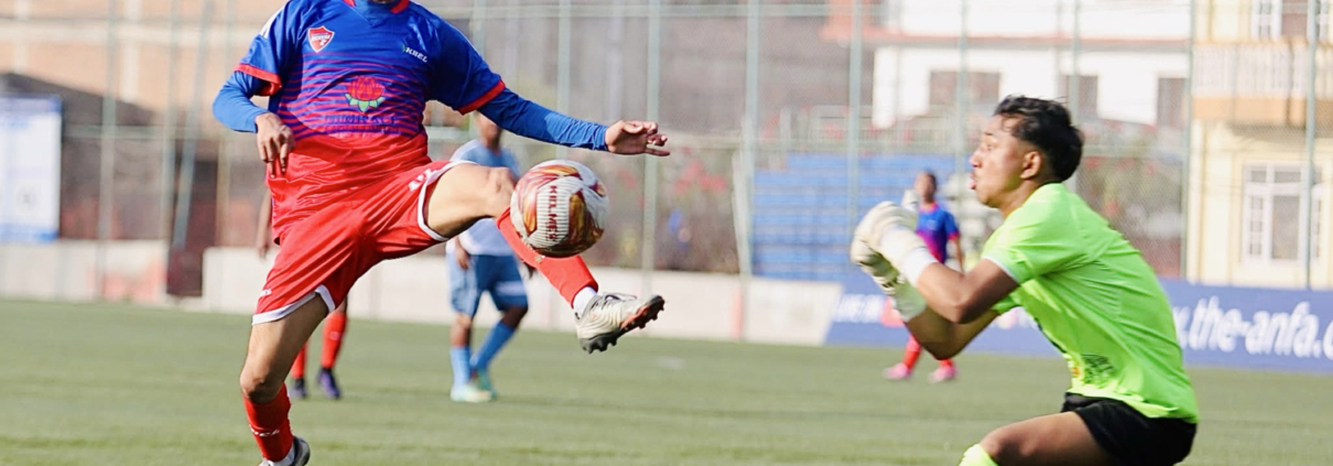 kathmandu kickers out of c division qualifiers